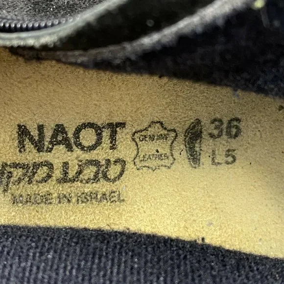 NAOT Comfort Ankle Boot Oyster Black Suede Leather - Picture 9 of 11